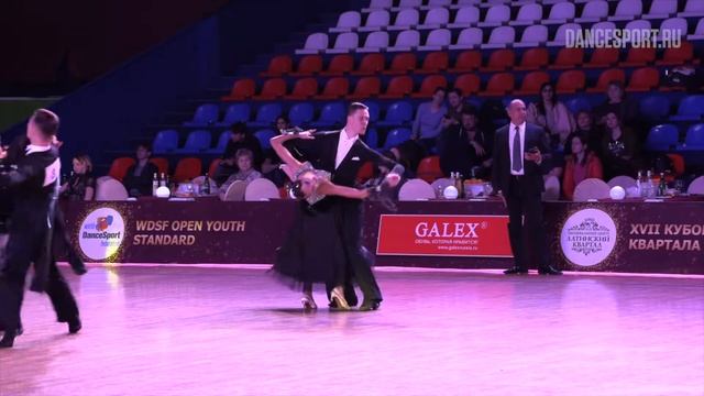 Aliaksandr Samosiuk - Yana Tudvaseva BLR, Slow Foxtrot, Latin Kvartal Cup 2019 смотреть онлайн