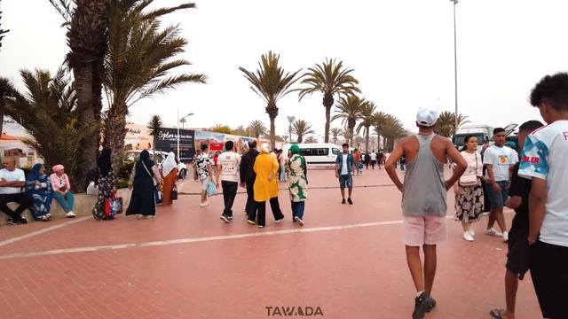 Agadir corniche 4K UHD walking journey смотреть онлайн