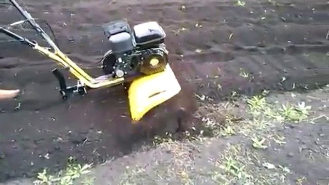 Мотокультиватор HUTER хутер GMC 6 5 в работе