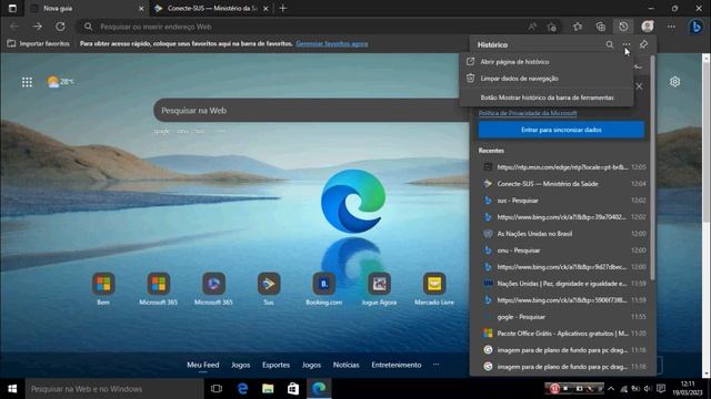 Como Limpar Todo o Histórico de Navegação No Novo Microsoft EDGE Passo a Passo [Soft-Play] смотреть онлайн