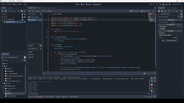 Making breakable objects in Godot смотреть онлайн
