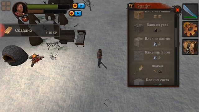 Выживание зимой в лесу+(баг игры) смотреть онлайн