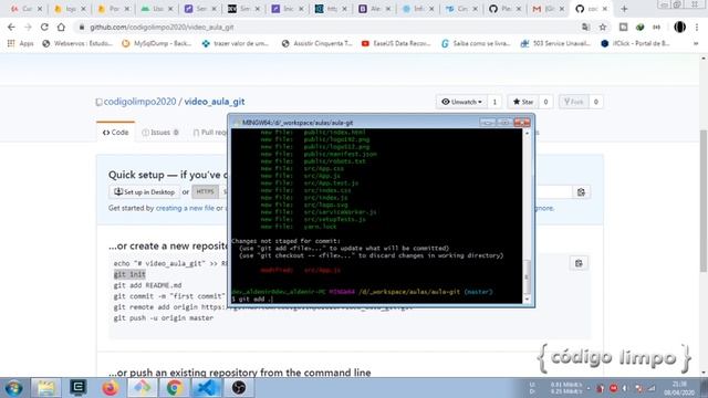GitHub + Git - Criando a conta e subindo seu repositório - [ parte - 01 ] смотреть онлайн