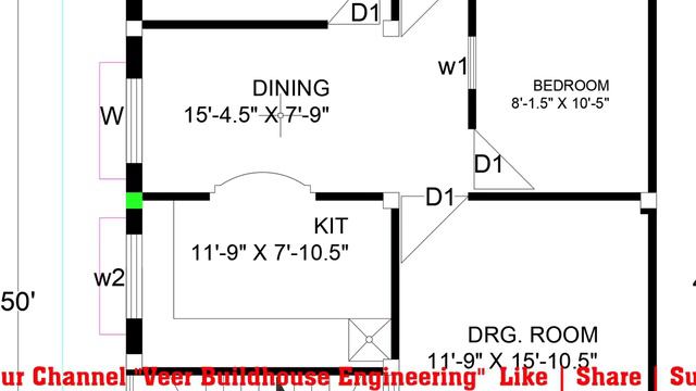25 x 50 House Plan With 2 Shop | 25*50 house plan 2bhk | 25 by 50 घर का नक्शा | village house plans смотреть онлайн