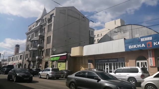 Харьков Улица Полтавский Шлях от вокзала до центра прогулка. смотреть онлайн
