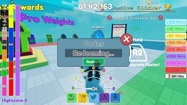 Roblox ? [CANDY] Skydive Race Clicker Codes смотреть онлайн