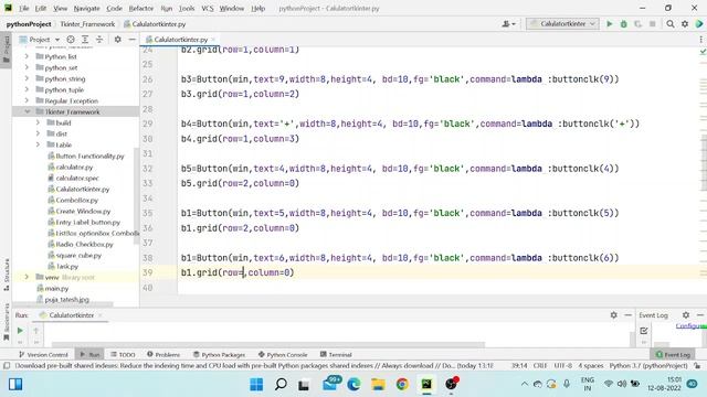 Calculator in python with tkinter | Calculator kaise banaye python mein | Calculator in python смотреть онлайн