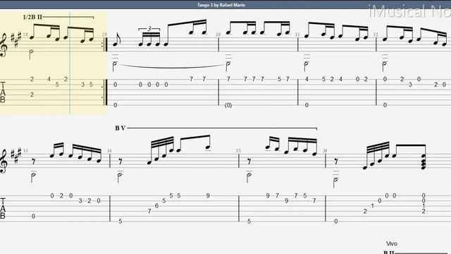 Guitar TAB - Rafael Marin : Tango (3) | Tutorial Sheet Lesson #iMn смотреть онлайн