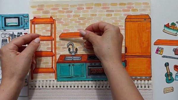 [?Paperdiy?] ?Paper surprise? Tutorial kitchen?[toca life world]?