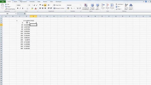 Graphing sin(x) in Excel смотреть онлайн
