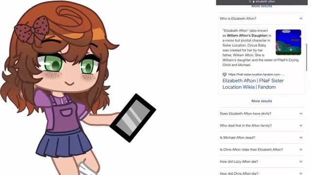 Past Elizabeth Afton Googles Herself || Original || Gacha Club смотреть онлайн