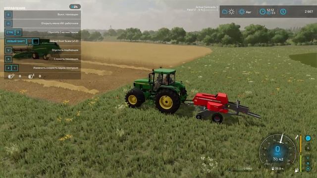 Тюкование травы.контракт! Ферма с нуля (EP-2)/ Farming Simulator 22 смотреть онлайн