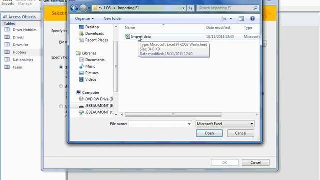 Importing excel spreadsheet into Access 2010 смотреть онлайн