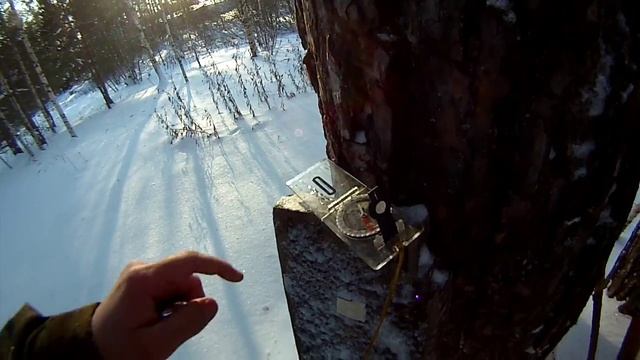 Лес и лыжи, время по компасу и солнцу смотреть онлайн