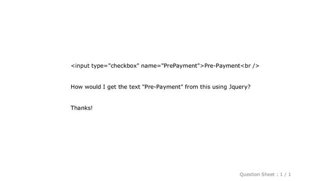 jQuery : Get Text of checkbox with Jquery смотреть онлайн