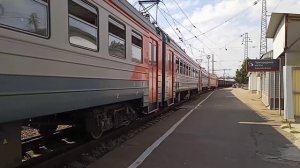 ЭД9м-0089 Тихорецк-Ростов отправляется со станции Тихорецкая.