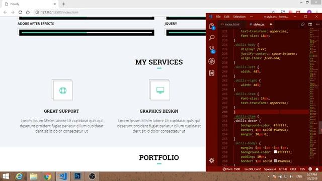 Верстка из psd (часть 2). CSS-правила для макета смотреть онлайн