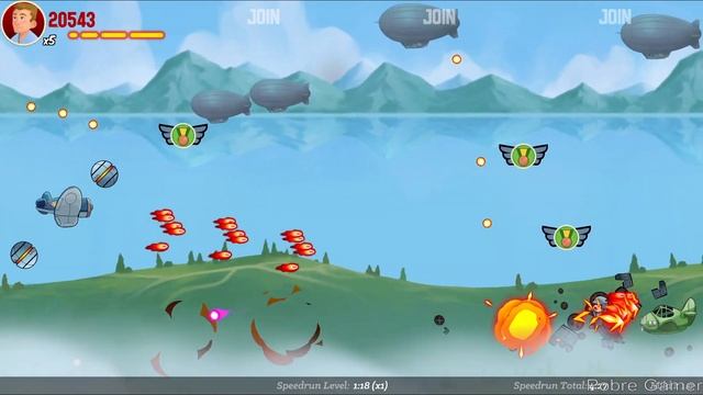 Dogfight: A Sausage Bomber Story - Side Scroller Shooter 'Em Up - Gameplay (PC) смотреть онлайн