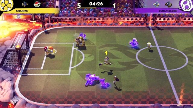 Mario Strikers Battle League - Barrel Bowser Vs. Bushido Donkey Kong (Hard CPU) смотреть онлайн