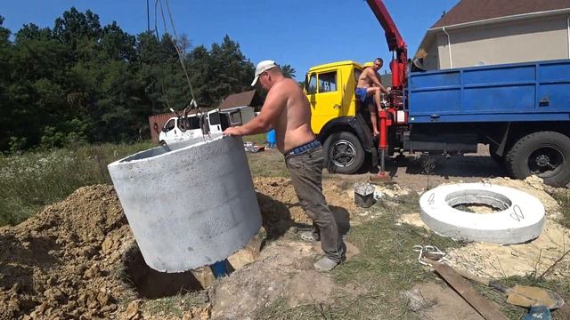 Приямок для скважины ж/б колец смотреть онлайн