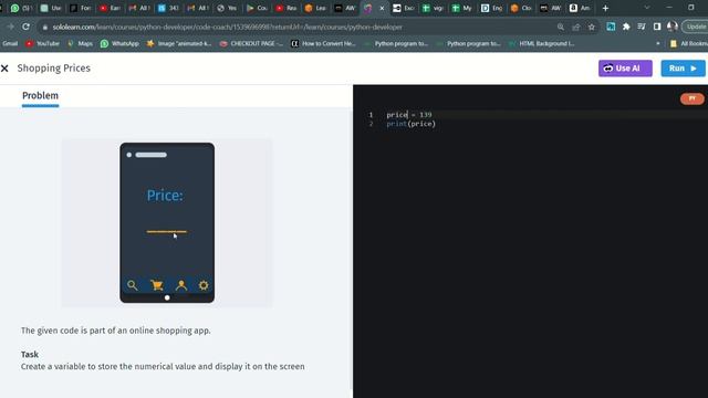 9 Shopping Prices | Python Developer | Sololearn смотреть онлайн