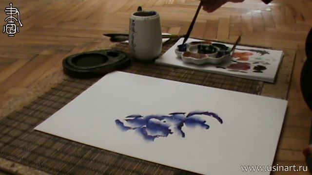 Обучение рисованию Ириса при помощи живописи у-син. Урок 6 "Ирис на горизонтали с Юлией Зима" смотреть онлайн