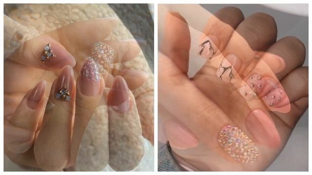 Маникюр со стразами, новинки 2022 года / Manicure with rhinestones 2022 смотреть онлайн