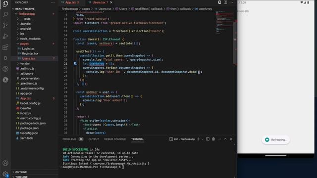 React Native Firebase Firestore - Read/Write data смотреть онлайн