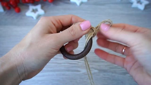 Елочные игрушки в эко стиле своими руками/новогодние игрушки мастер класс/christmas tree toy смотреть онлайн