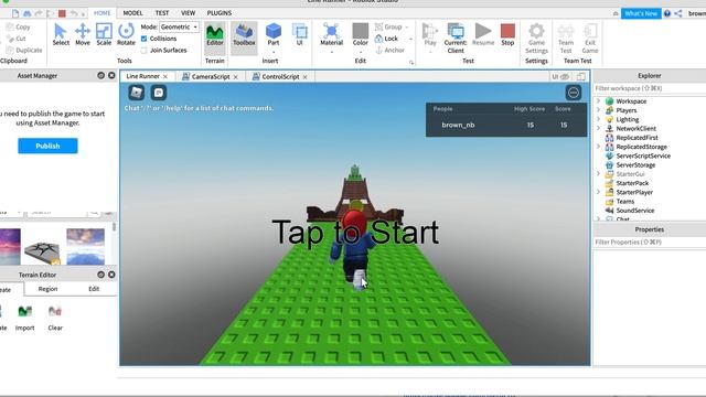 Roblox line runner game (Ep. 1) смотреть онлайн