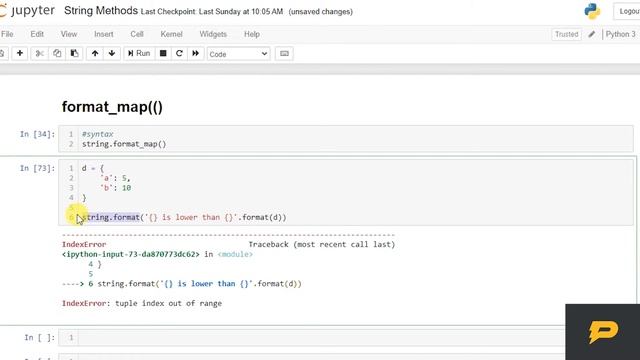 Python String - format_map() смотреть онлайн
