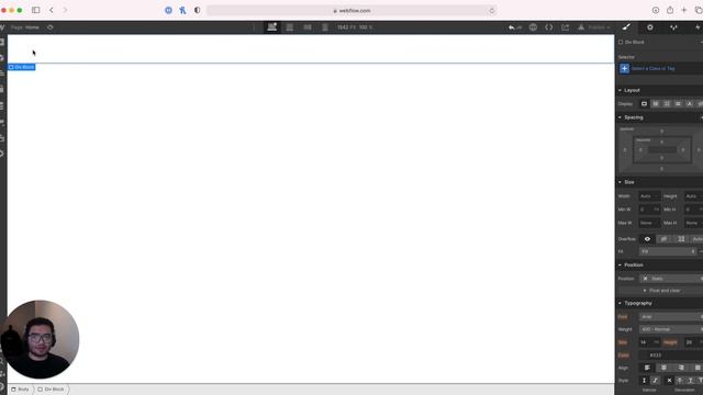 Curso de Páginas Web(flow) - 4: Conociendo la interfaz de edición Webflow y creando un círculo смотреть онлайн