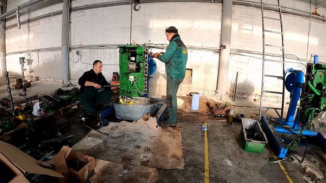 Сборка двигателя JohnDeere 6090 TIER 3/ Куда уходила охлаждающая жидкость! Трактор JohnDeere 8430