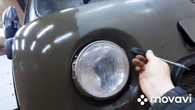 УАЗ 3303 установка лэд фар, простым способом.