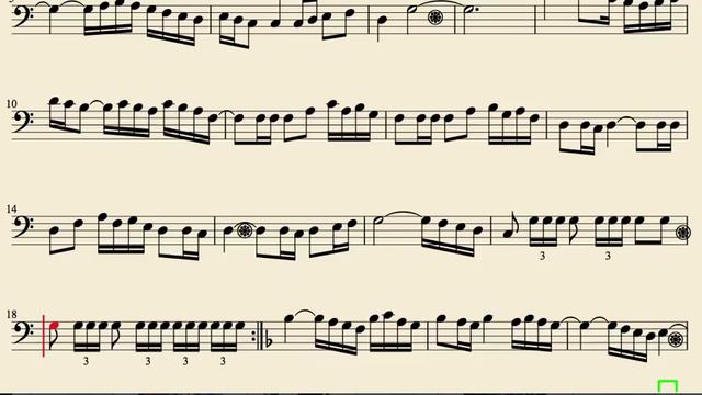 El Bolero de Ravel Partitura de Chelo Fagot Trombón bombardino tuba elicón...en clave de fa смотреть онлайн