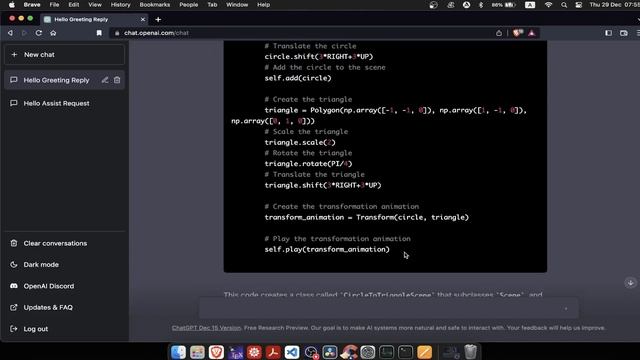 ChatGPT Programming Using 3Blue1Brown's Manim смотреть онлайн