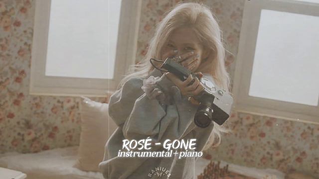 rosé - gone instrumental + piano смотреть онлайн