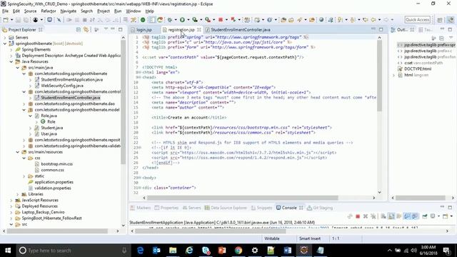 PART 6 : SPRINGBOOT,SECURITY,CRUD,HIBERNATE,JPA,MYSQL,JSP Validation смотреть онлайн