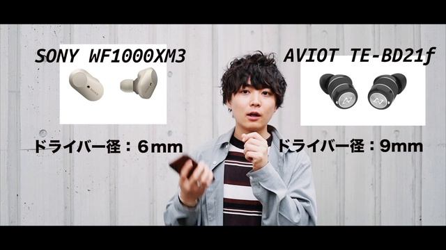 ワイヤレスイヤホン何買う？SONY WF-1000XM3とAVIOT TE-BD21fを比較 смотреть онлайн
