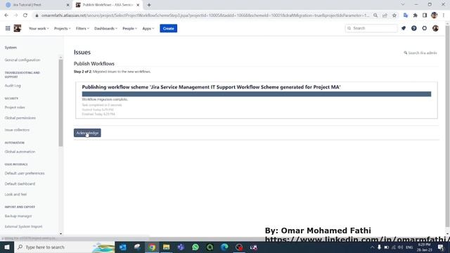 3 - Create Workflow, issue type and request type in jira смотреть онлайн