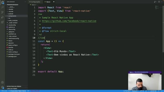 3. Primeiro projeto em React Native - Programação de Dispositivos Móveis смотреть онлайн