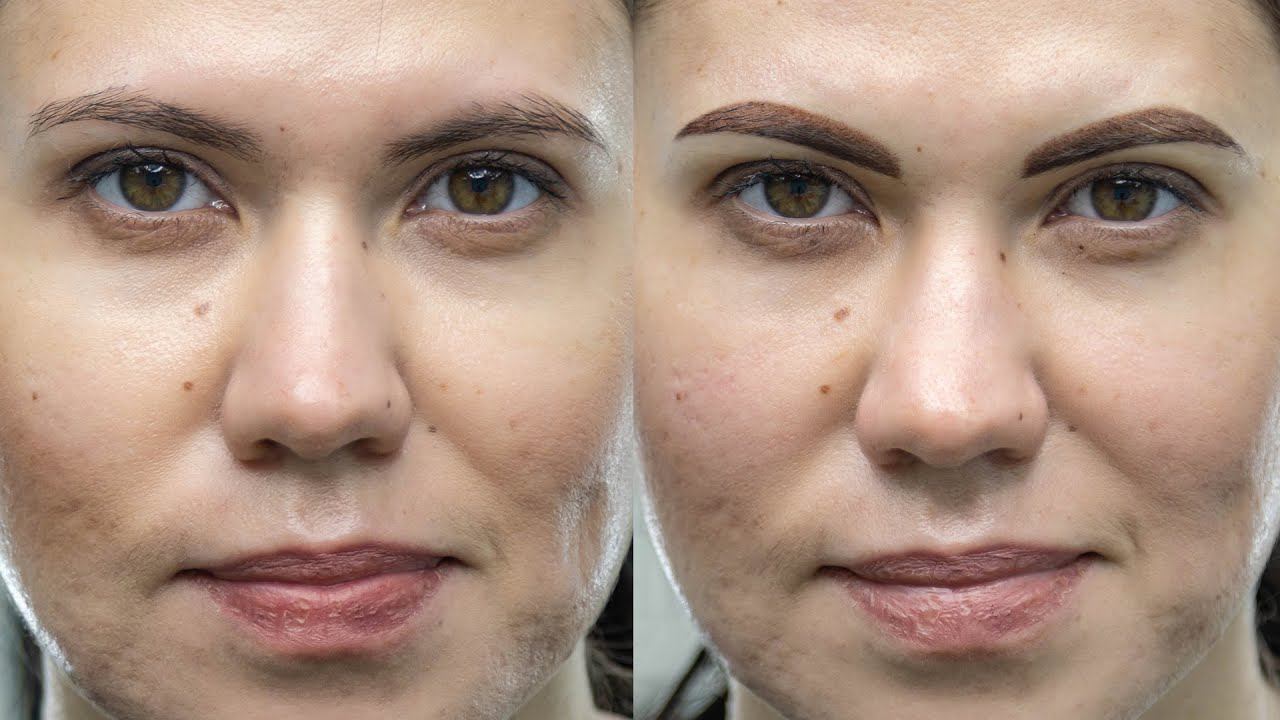 Перманентный макияж бровей. Правильная форма и цвет. Несмываемый эффект. смотреть онлайн