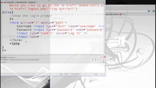 PHP & MySQL Tutorial 08: logging in with MySQL Part 1 смотреть онлайн