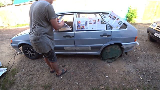 Покраска АВТО баллончиком в ИДЕАЛ! так сможет КАЖДЫЙ! Ваз 2114 | Своими руками |