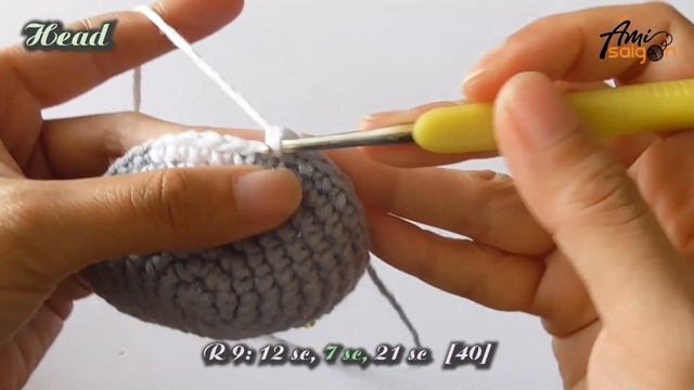 #466 | Cat Amigurumi (1/3) | How To Crochet Forest Animals Amigurumi | @AmiSaigon