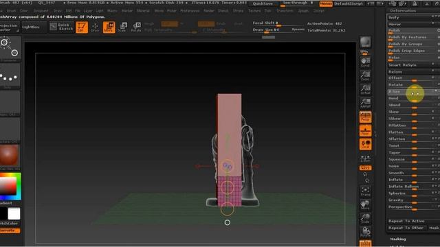 ZBrush резка модели для печати смотреть онлайн