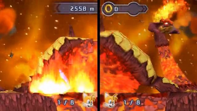 Sonic Rivals 2 PlayStation Portable 2 player VS races 60fps смотреть онлайн