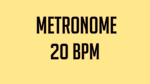 METRÔNOMO 20 BPM (METRONOME) смотреть онлайн