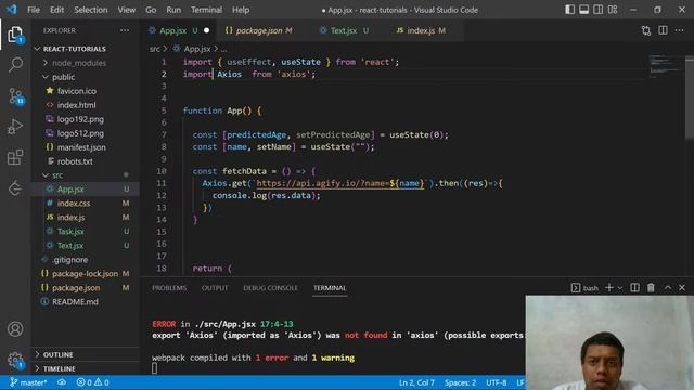 11 - Fetch data from API with parameter in URL - UseEffect(Example 2) смотреть онлайн