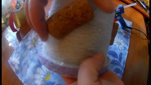 Как украсить майонезное ведерко|| Декор майонезного ведерка|| Декор стеклянных баночек. смотреть онлайн